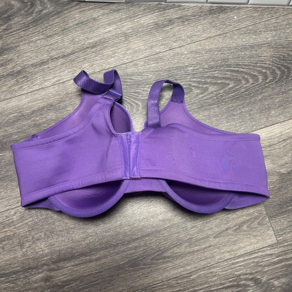 Vanity Fair Beautiful Benefits Purple Full Figure Underwire Bra 76380 44C - Picture 3 of 6